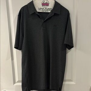 Travis Mathew dark Gray Polo Shirt Classic Design